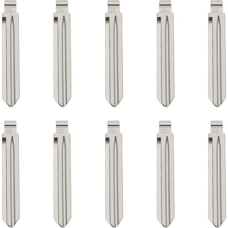 Pack of 10 Blank Folding Remote Car Keys HY15 Compatible with Hyundai Elantra and KIA Forte (1/5)