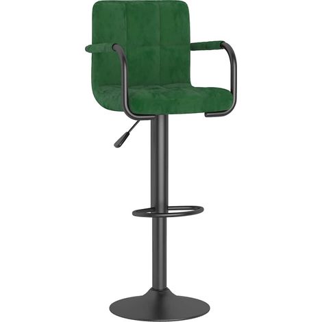 Maison Exclusive - Barhocker Dunkelgrün Samt (1/5)