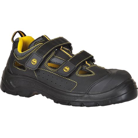 Sandalia Portwest Compositelite ESD Tagus S1P - Seguridad y Confort - Negro - Talla 48