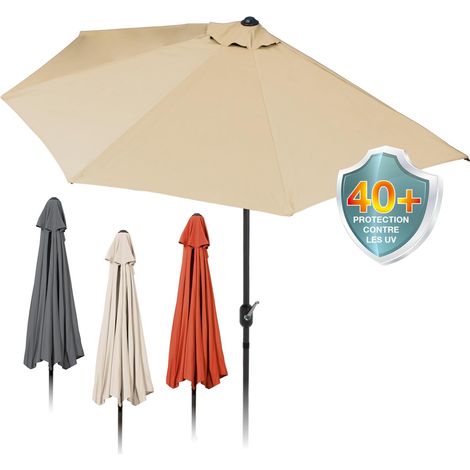 TV Parasol de Balcon Semi-Circulaire Beige (1/5)