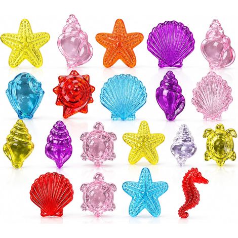 40 Gemmes Diamant Plongée Enfants Chasse au Trésor Océanique Jouet Robuste pour Piscine Bain Fête Anniversaire Cotillons (1/5)