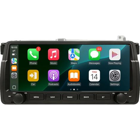 Autoradio, funzionalità multimediali avanzate, integrazione con smartphone, compatibile con BMW E46 M3 318/320/325/330/335 Rover 75 Coupé GPS, 4G 6+128GB (1/2)