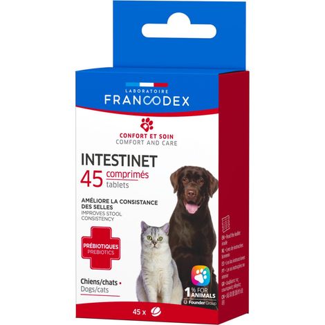 Intestinet 45 Comprimés Pour Chiens et Chats - Francodex