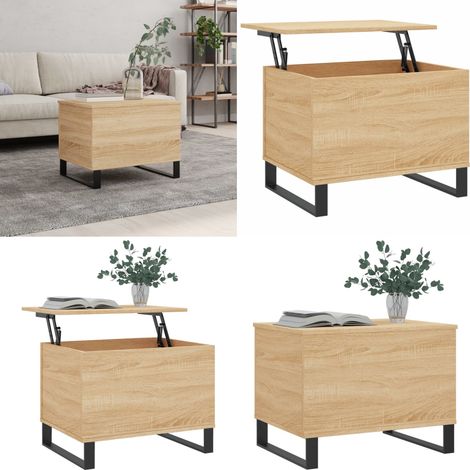 Couchtisch Sonoma-Eiche 60x44,5x45 cm Holzwerkstoff - Couchtisch - Wohnzimmerstil - Holzwerkstoff - Möbel - Sofa Tisch - Home & Living (1/5)