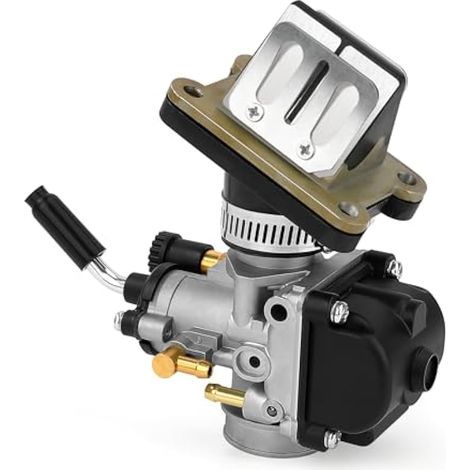 Tunejoy KTM50 Carburatore 19mm Carburatore per 45cc 60cc 2 Tempi Motore Tascabile Moto Mini Quad ATV Dirt Pit Bike (1/5)