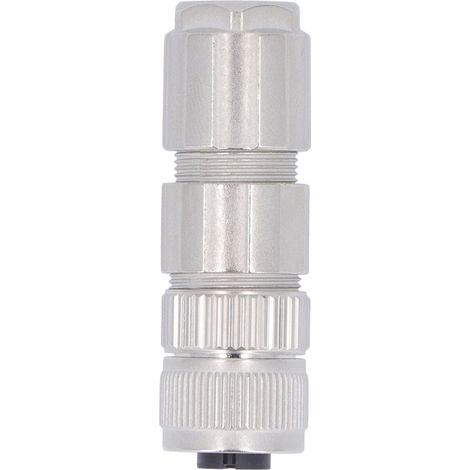 Connecteur M12 droit, 4 broches, étanche IP67, ignifugé, résistant aux flammes, pour l'aviation (AC50V/DC60V).