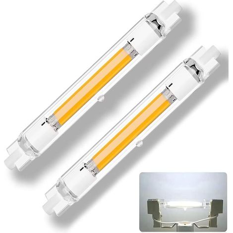 LED R7S 78mm 15W Ampoule Dimmable - R7S LED Ampoule 15W Équivalent 150W Halogène - 1500LM Blanc Froid 6000K - Lot de 2. Sans Scintillement 360°