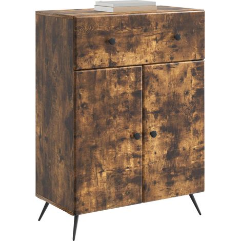 Maison Exclusive - Credenza Rovere Fumo 66 x 34,5 x 90 cm Legno ingegnerizzato
