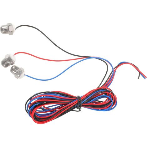 Sonde de Niveau d'eau Mesure Haute Précision en Acier Inoxydable et Plastique 3 Pièces Sonde de Niveau de Liquide Surveillance Continue , pour Réservoir d'eau et Eaux Usées (1/5)