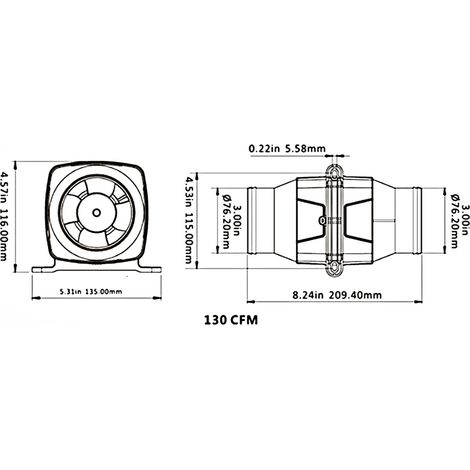 Ventilateur de Cale Marine Silencieux et Puissant pour Bateau et Camping-Car (1/5)
