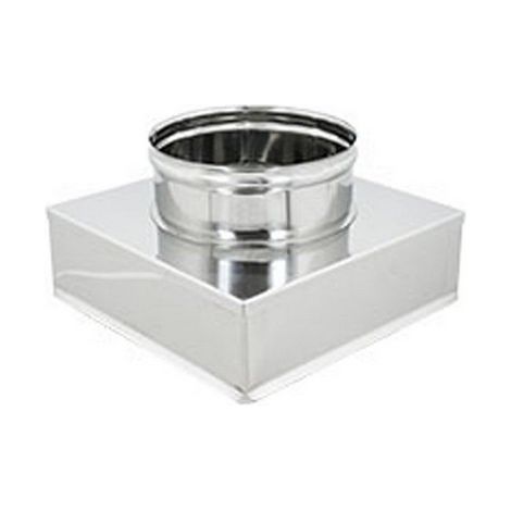 Riduzioni quadre-tonde acciaio inox da 200x200 a 180