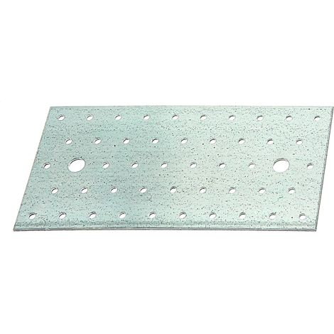 GAH-Alberts 332020 Lastrina di giunzione multiforo, Acciaio, 200 x 100 mm / 25 pz