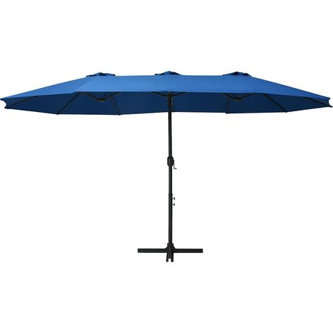 Ombrellone  Parasole da Esterni Palo in Alluminio 460x270cm Blu (1/5)