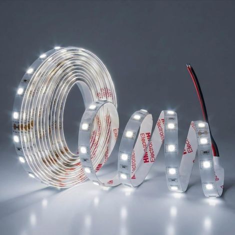 5M Bande Led 24V Ruban Led Blanc Froid 6000K 300Leds Bande Led Sans Alimentation 5050 Autocollante,Ip20 Éclairage Intérieur [CA333] (1/5)