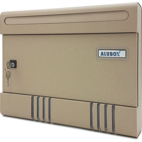 CASSETTA POSTALE ALUBOX SIR/E 36,5X7X29 CM SABBIA- 1,0 pz