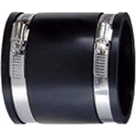 Joint flexible en élastomère, Diamètre intérieur 60 mm diamètre extérieur 70 mm hauteur 90 mm — extrêmement flexible — Noir