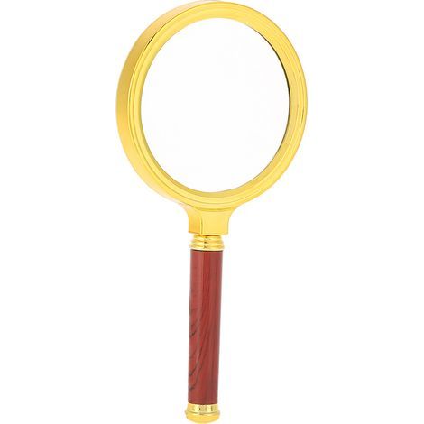 Loupe de poche 10X avec manche en bois amovible pour la lecture et la vérification de bijoux (1/5)