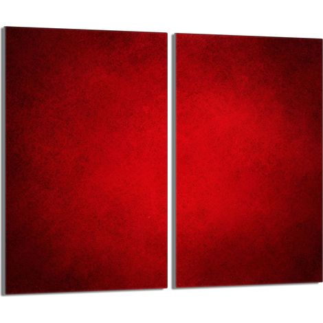 Placa protectora de vidrio para estufa 2x30x52 Rojo (1/5)