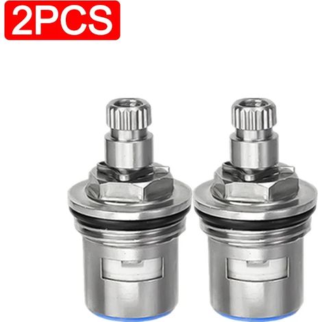 Lot de 3 cartouches de remplacement universelles en acier inoxydable pour robinet de cuisine et de salle de bain.