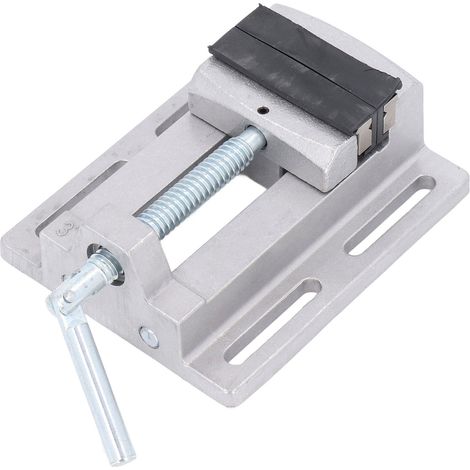 Étau de perceuse robuste pour établi, mâchoires 76 mm, serrage 0-80 mm, avec vis et écrous (1/5)