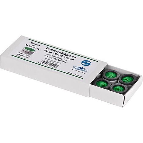Aérateur,régu.jet autonettoyant Eco-pour M22/24x1 7,5l/min,2 joints 10 pcs. (1/2)