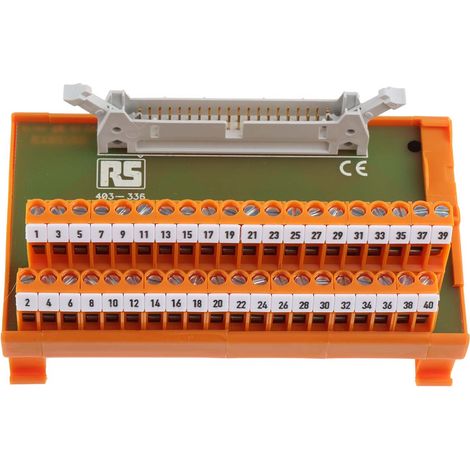 Module d'interface IDC 40 Contacts, Montage sur Rail DIN ( Prix pour 1 )
