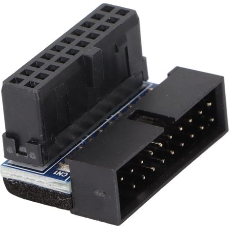 Connecteur de Carte Mère USB 3.0 à 90°, Adaptateur Vertical 19P/20P pour Circuit Imprimé Multilayer (1/5)