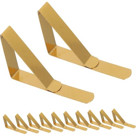 12 Pieces Adjustable Stainless Steel Table Clips for Tablecloths, Non-Slip, Ideal for Picnics and Outdoor Events, Wedding Parties, Graduation Ceremonies (1/5)