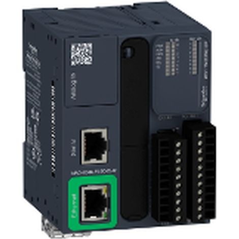 SCHNEIDER MODULAR DC 8E/8S CPU mit Ethernet-Anschluss und 8 Ein-/Ausgängen.