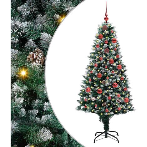 vidaXL Árbol de Navidad artificial Verde 150 cm PVC y Acero y Plástico (1/2)