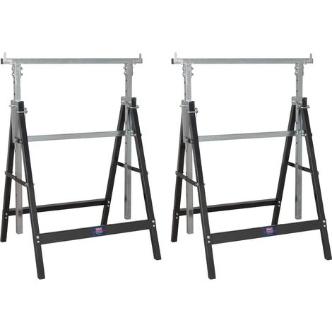 Sealey Fold Down Telescopic Trestle - 200kg Capacity - Pair FDT32