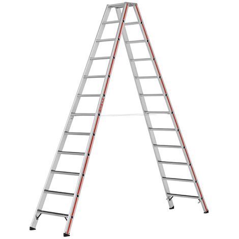 Scaletta 2x9 gradini - Altezza massima di lavoro 3,6m - 862418