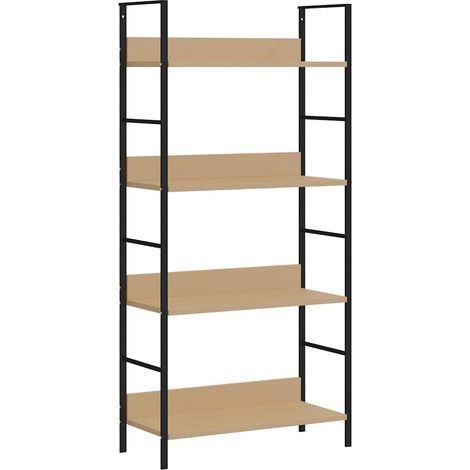 Maison Exclusive - Scaffale Libri 4 Ripiani Rovere 60x27,6x124,5 Legno Multistrato (1/5)