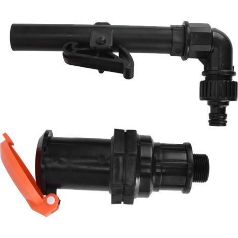 Raccord d'arrivée d'eau pour tuyau d'arrosage, filetage mâle G3/4, vanne de raccordement rapide étanche pour l'irrigation de pelouses et serres. (1/5)