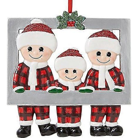 Train de Noël en bois, artisanat en bois, cadeau de Noël, décorations de fenêtre, cadeaux de Noël, bonne année, une famille de trois personnes (1/5)
