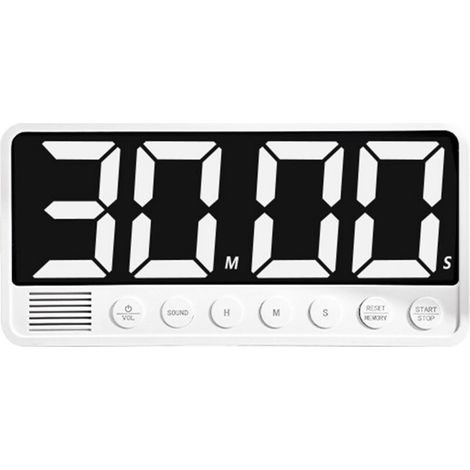 Large digital timer, extra-large LED display, up to 99 hours and 59 minutes, 6 beeps, 3 memory groups, battery-powered cooking countdown timer (1/5)