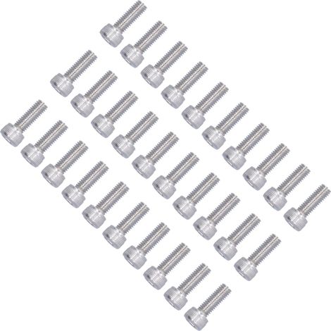 Lot de 30 vis à tête cylindrique à six pans creux M5 x 25 en acier inoxydable A2-70 DIN 912 (1/5)