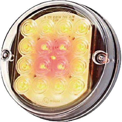 Feu arrière combiné à LED, rond, Ø 115 mm 12/24 V 5 broches Kramp LA40048 (1/5)
