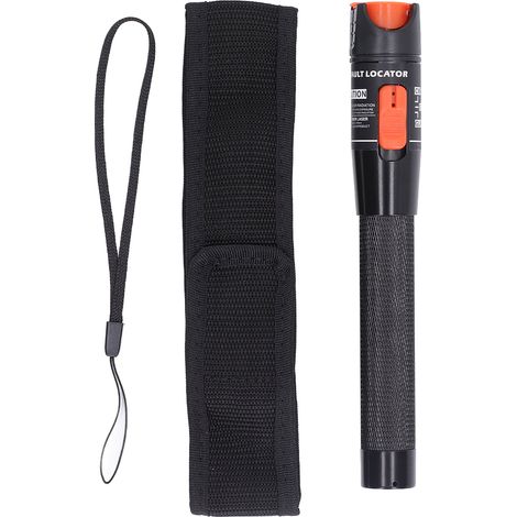 Localisateur de défaut visuel fibre optique noir, poignée antidérapante ergonomique, testeur stylo lumière rouge fibre optique HT 10 (10mW) (1/5)