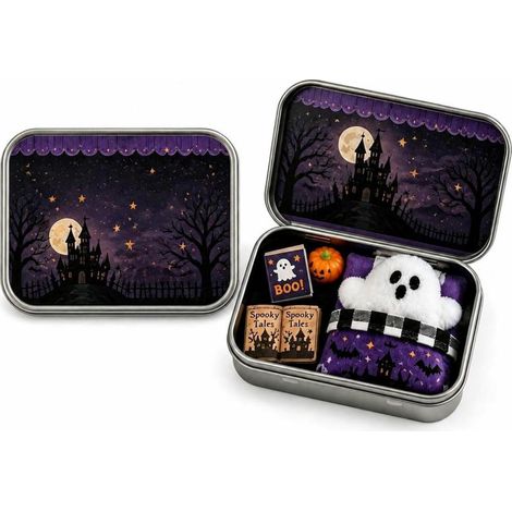 Irovami Fantôme poche boîte métal – miniature Halloween, figurine (1/5)
