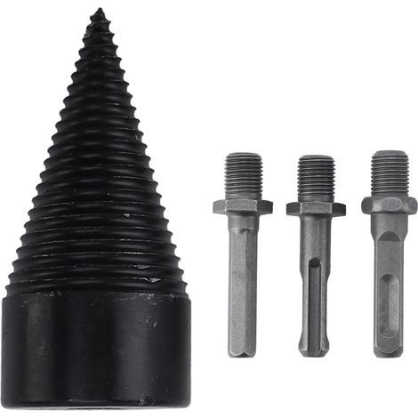 Firewood log splitter, wood drill bit with 3 drill handles, labor-saving 42MM (1/5)