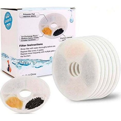 Filtre de rechange pour fontaine à eau pour chat Filtre pour fontaine à eau pour chat Pet Catit Flower Fountain 12 PCS