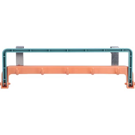Porte-serviettes pour armoire, 6 pièces, support de crochet sans perceuse Orange pour salle de bains, balcon et cuisine (1/5)