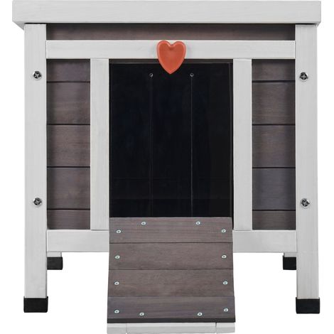 Mophorn Niche d'extérieur pour chat résistante aux intempéries, abri pour chats sauvages pour plusieurs chats, maison d'extérieur en bois pour chat et lapin avec rabats de porte en PVC et toit ouvert (1/5)