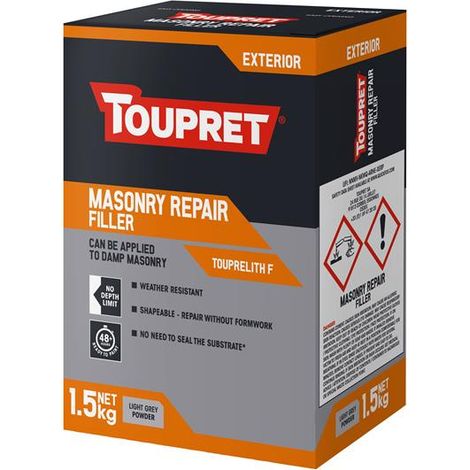 Toupret TTTHR01.5GB Exterior Masonry Repair Filler 1.5kg TOUTTTHR015