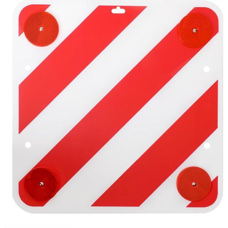 Heckwarnschild aus kunststoff 50x50cm mit reflektoren 1682783 1682783