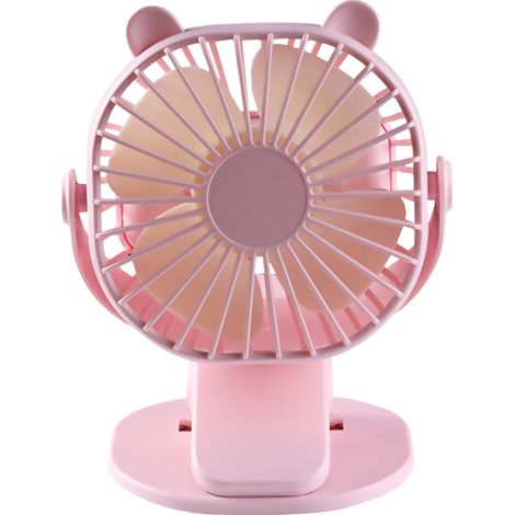 Ventilador de escritorio USB con clip, mini ventilador de escritorio, 3 velocidades, ángulo ajustable de 360°, portátil, ideal para el hogar, la oficina, el trabajo o el estudio. (1/5)