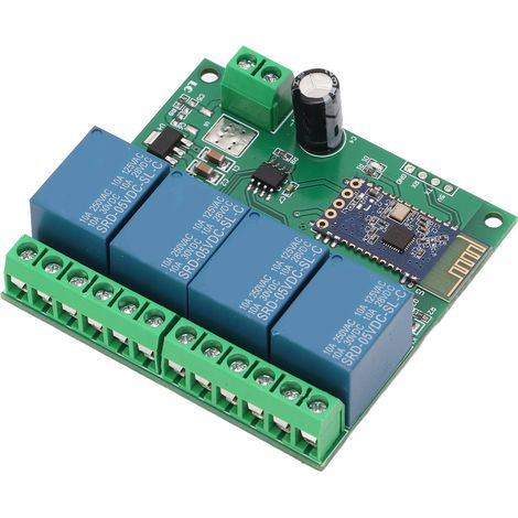 Module relais Bluetooth 4 canaux avec télécommande, haute immunité pour maison connectée DC5V (1/5)