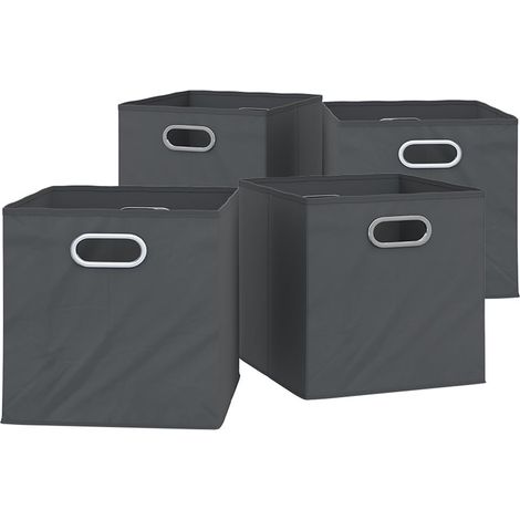 Boîte pliante , Anthracite, 30x30cm Lot de 4 (1/5)