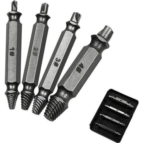 Jeu d'extracteurs de vis endommagés. de disques à double extrémité. ensemble d'outils à main pour enlever facilement (1/5)